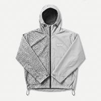 Water Reactive Cheetah Rain Jacket - Grey